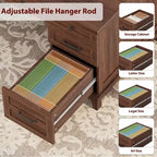 Double Workstation Desk for Home Office, Extra-Large Desk with Adjustable Storage Cabinets, Full-Extension Drawers & Charging Station