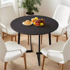 Karl Home 36''Modern Round Dining Table with Stable Cross Leg Base for Small Spaces and Kitchen