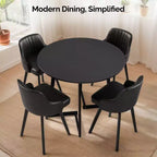 Karl Home 36''Modern Round Dining Table with Stable Cross Leg Base for Small Spaces and Kitchen