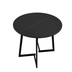 Karl Home 36''Modern Round Dining Table with Stable Cross Leg Base for Small Spaces and Kitchen
