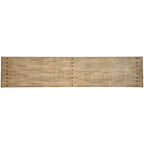 Susandeer Sofa and Console Table Brown - Signature Design by Ashley: Modern Entryway, Open Shelf Storage