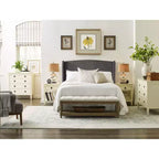 Elmhurst Upholstered Wing Bed Frame Gray - Finch