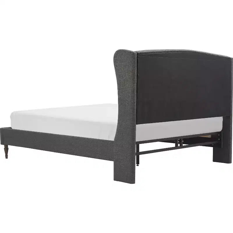 Elmhurst Upholstered Wing Bed Frame Gray - Finch