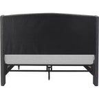 Elmhurst Upholstered Wing Bed Frame Gray - Finch