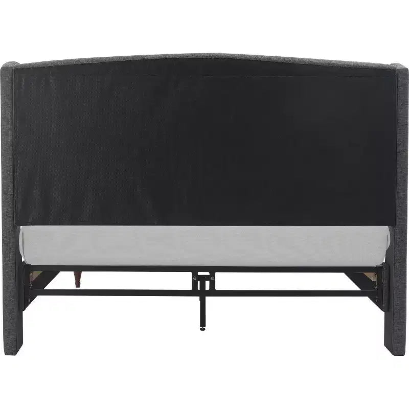 Elmhurst Upholstered Wing Bed Frame Gray - Finch